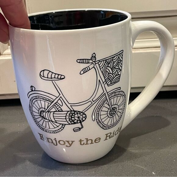 Enjoy the Ride Zentangle bike mug by cypress - Picture 4 of 8